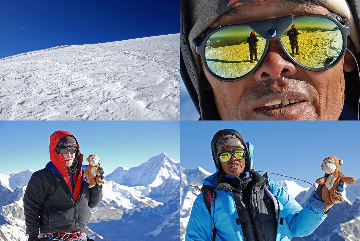 13 04 Jerome Ryan, Climbing Sherpa Palde, And Dangles On Mera Peak Eastern Summit